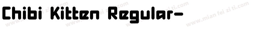 Chibi Kitten Regular字体转换
